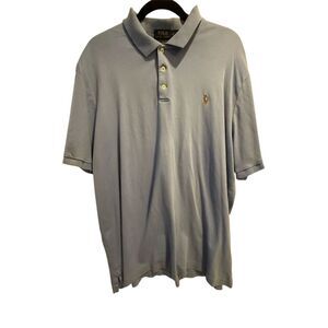 Ralph Lauren Men's Classic Fit Gray Polo Shirt Size L Short Sleeve